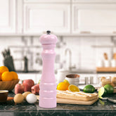 Rubber Wood Salt & Pepper Mills Spray Light Pink Color